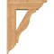 Ekena Millwork Funston Traditional Smooth Bracket w/ Offset Brace, Western Red Cedar, 7 1/2"W x 24"D x 32"H BKT0806X24X32FST01SWR - alternate 4